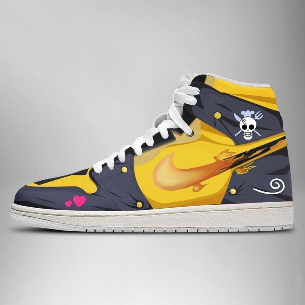 Sanji One Piece Air Jordan 1 High Top Shoes SMSOPA1 - Shoesmates Sanji One Piece Air Jordan 1 High Top Shoes SMSOPA1 - Sneakatelier Sneakatelier