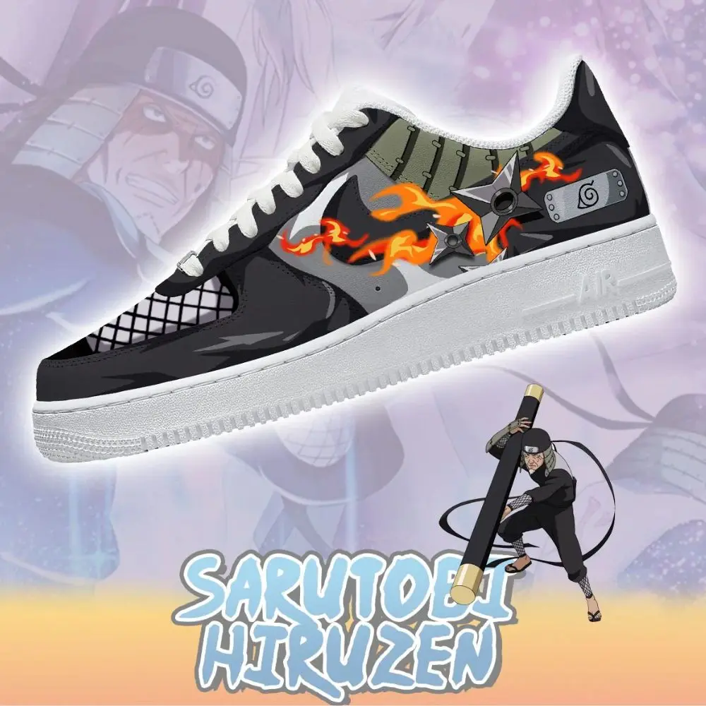 Sarutobi Hiruzen Naruto Limited Custom Low Top Shoes - Sneakatelier