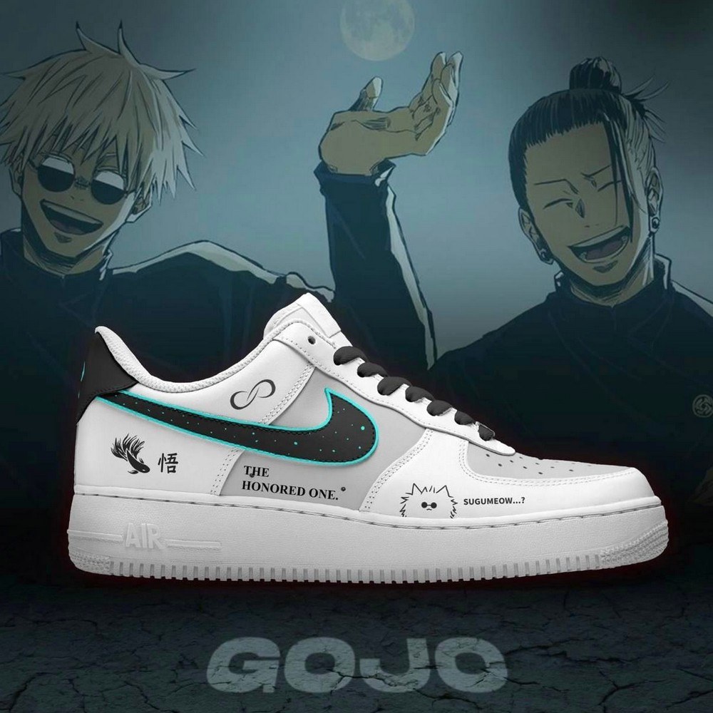 Satoru Gojō Jujutsu Kaisen AF1 Shoes - Sneakatelier
