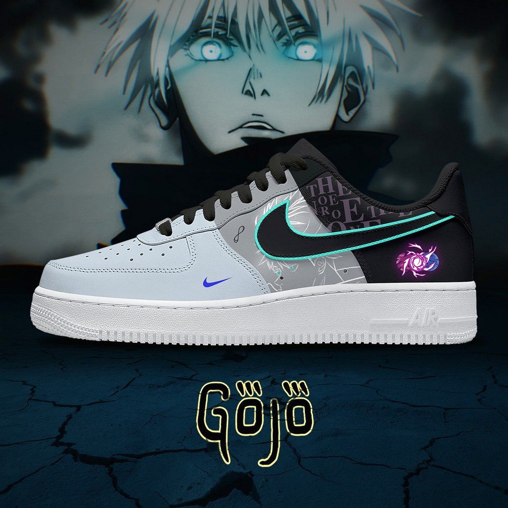 Satoru Gojo No.2 Jujutsu Kaisen AF1 Shoes - Shoesmates Satoru Gojo No.2 Jujutsu Kaisen AF1 Shoes - Sneakatelier Sneakatelier