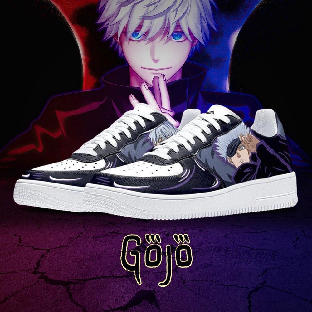 Satoru Gojo No.4 Jujutsu Kaisen AF1 Shoes - Shoesmates Satoru Gojo No.4 Jujutsu Kaisen AF1 Shoes - Sneakatelier Sneakatelier