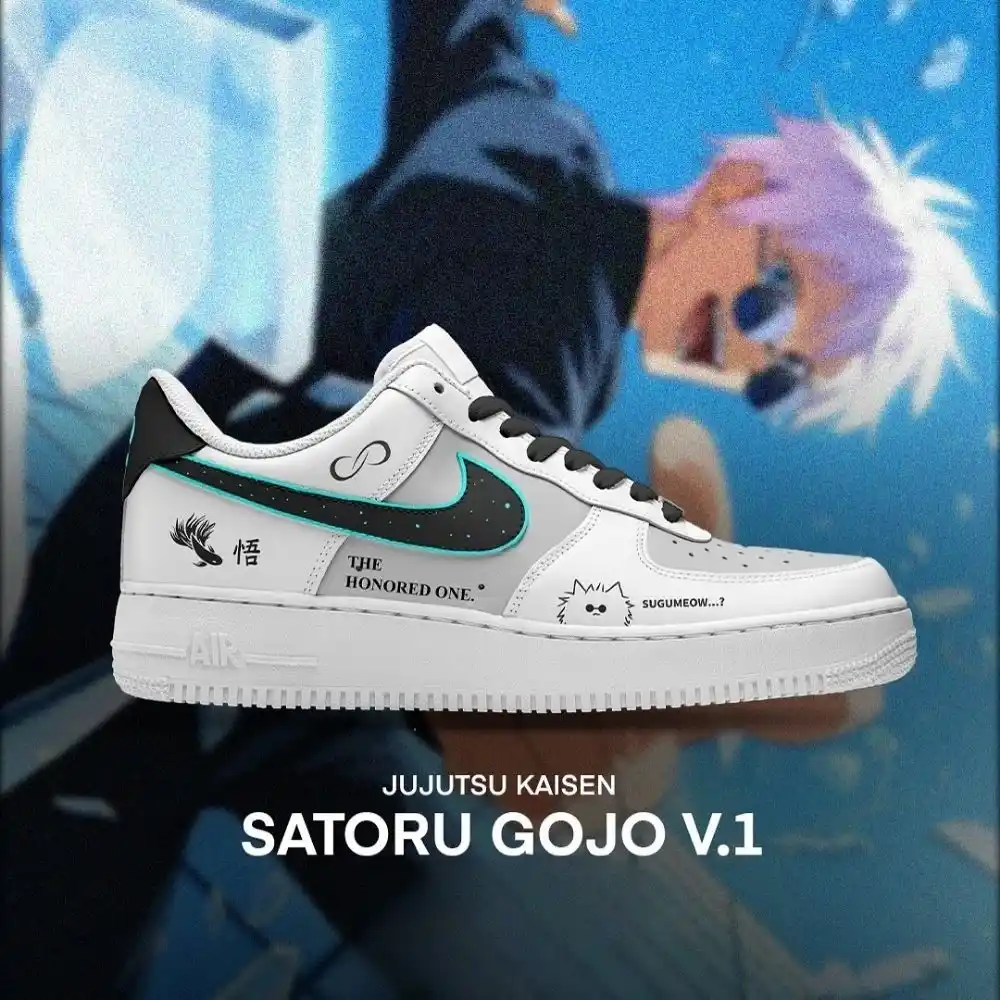 Satoru Gojo V.1 Jujutsu Kaisen Edition Low Top Shoes - Sneakatelier