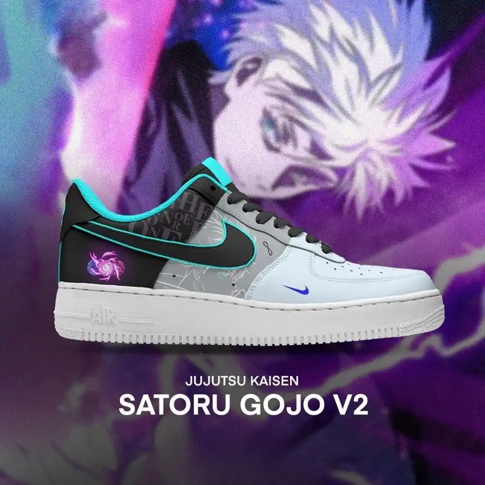 Satoru Gojo V.2 Jujutsu Kaisen Edition Low Top Shoes - Sneakatelier
