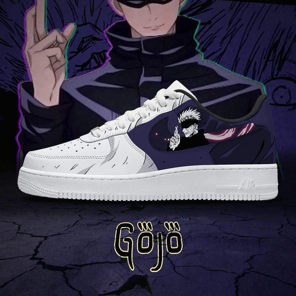 Satoru Gojo V.5 Jujutsu Kaisen AF1 Shoes - Shoesmates Satoru Gojo V.5 Jujutsu Kaisen AF1 Shoes - Sneakatelier Sneakatelier