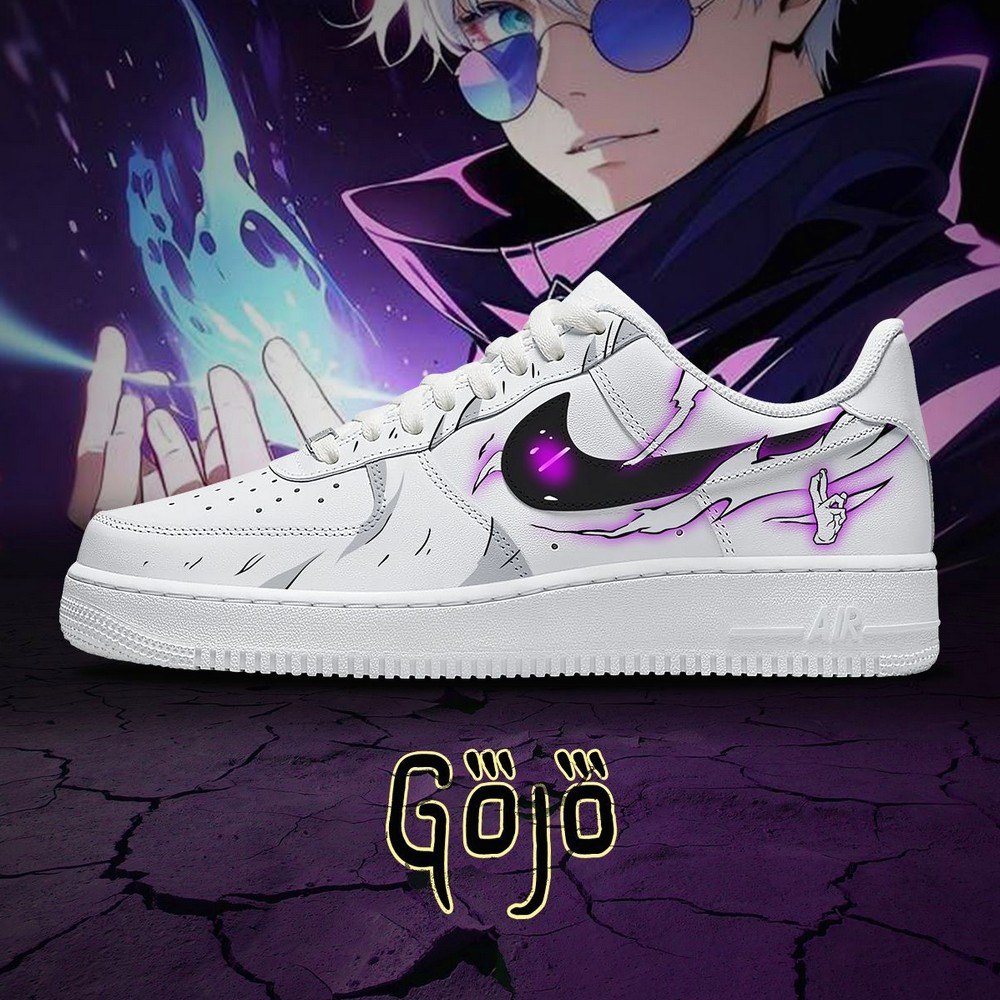 Satoru Gojo V.6 Jujutsu Kaisen AF1 Shoes - Shoesmates Satoru Gojo V.6 Jujutsu Kaisen AF1 Shoes - Sneakatelier Sneakatelier