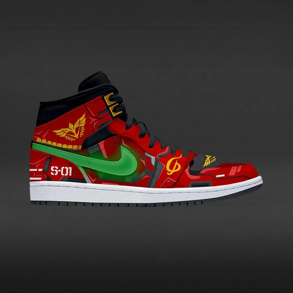 Sazabi Gundam Custom High Top Shoes - Sneakatelier