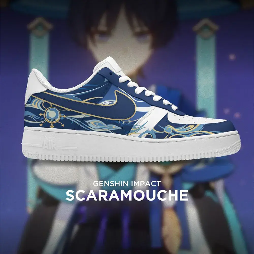 Scaramouche Genshin Impact New Low Top Shoes - Shoesmates Scaramouche Genshin Impact New Low Top Shoes - Sneakatelier Sneakatelier