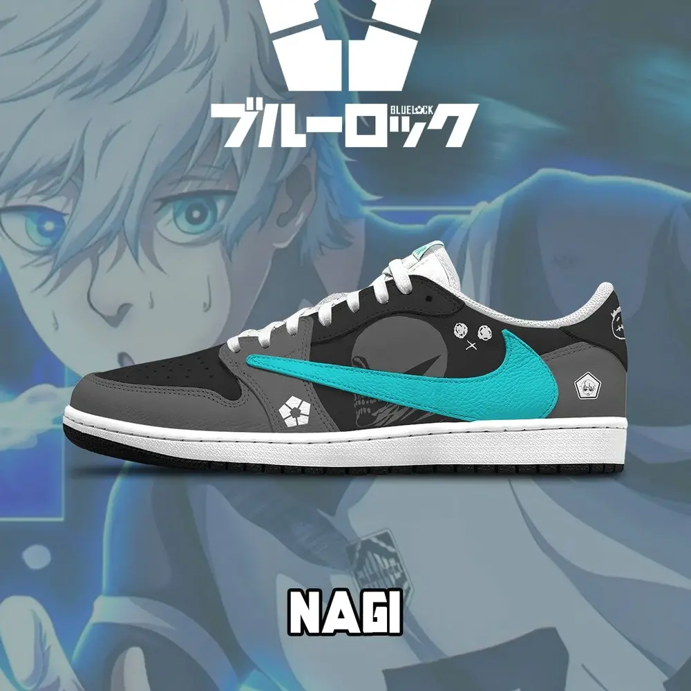 Seishiro Nagi V.1 Blue Lock Low Top Shoes - Sneakatelier