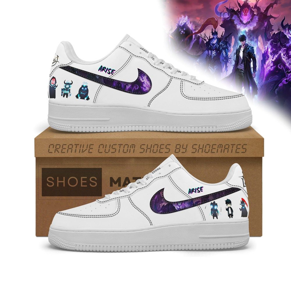 Shadow Army Solo Leveling Low Top AF1 Shoes - Sneakatelier