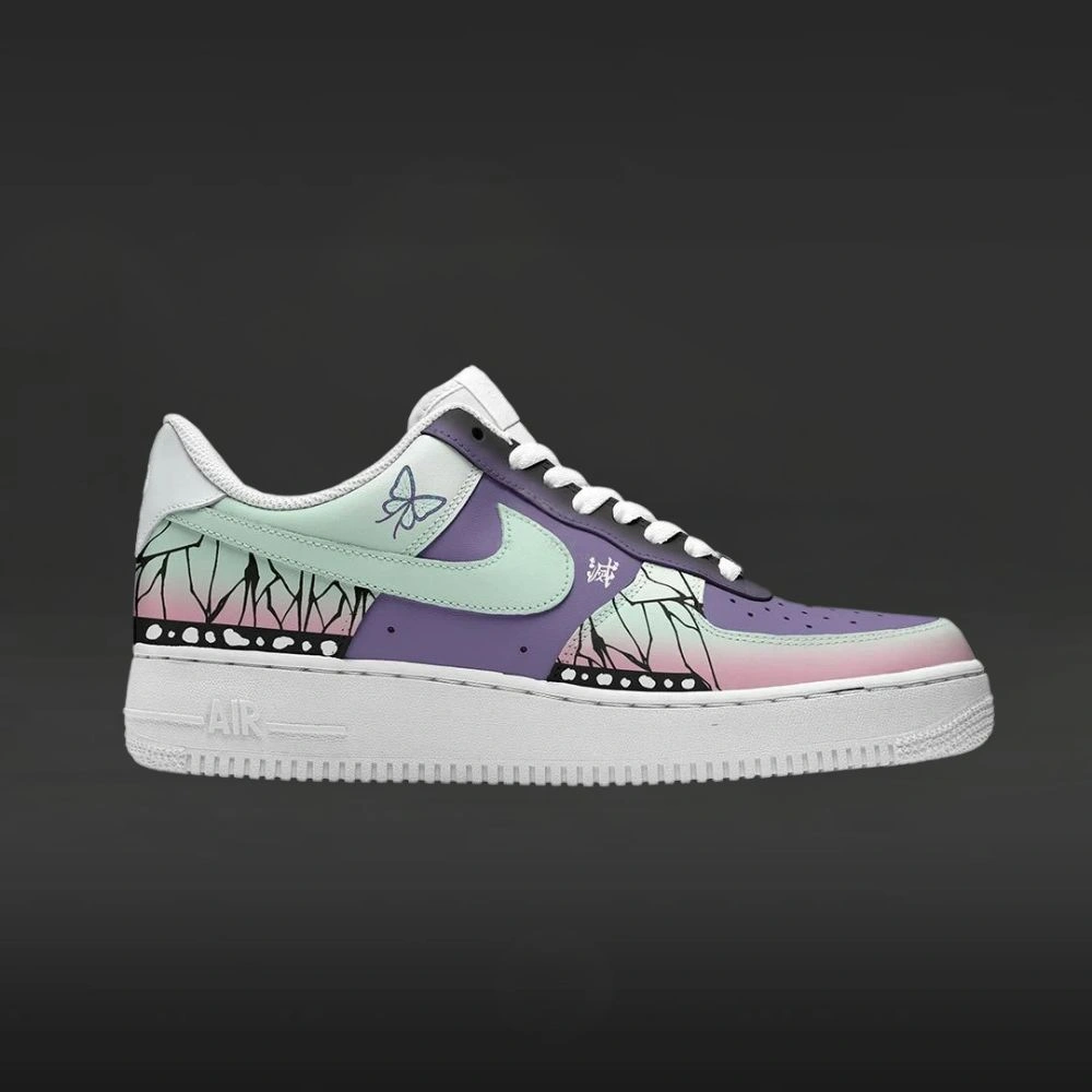 Shinobu Kocho Demon Slayer Custom Low Top Shoes - Shoesmates Shinobu Kocho Demon Slayer Custom Low Top Shoes - Sneakatelier Sneakatelier