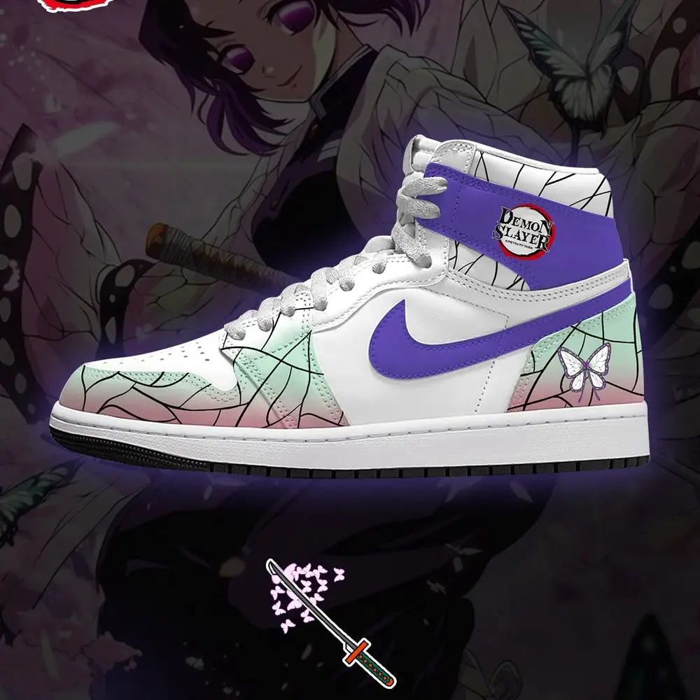 Shinobu Kocho V.2 Demon Slayer Limited Edition High Top Shoes - Sneakatelier