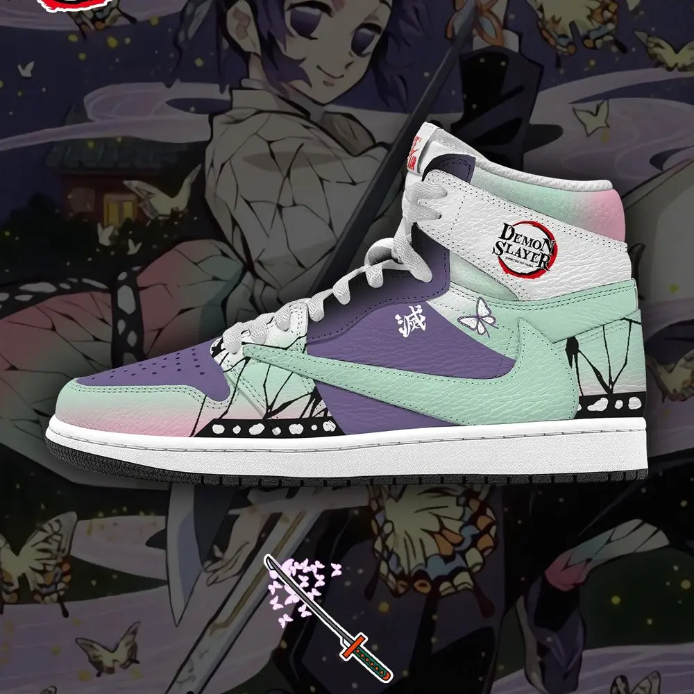 Shinobu Kocho V.3 Demon Slayer Limited Edition High Top Shoes - Sneakatelier