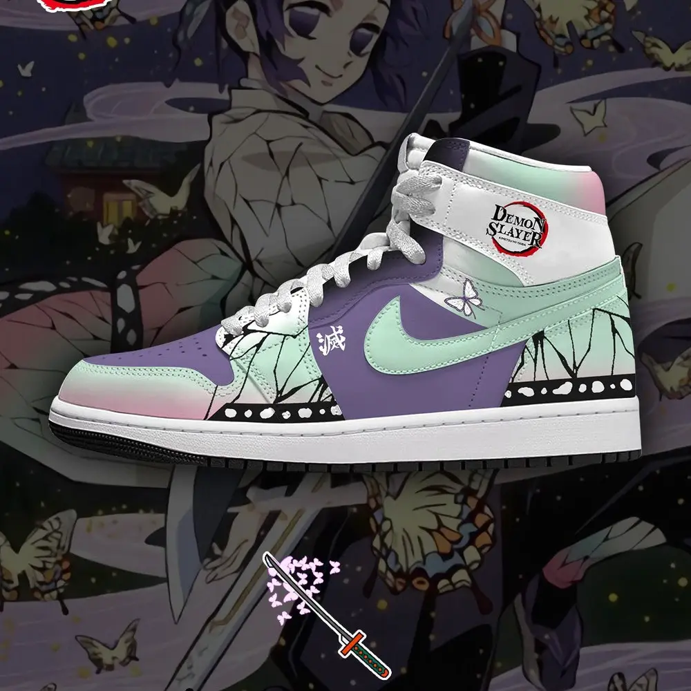 Shinobu Kocho V.4 Demon Slayer Limited Edition High Top Shoes - Sneakatelier
