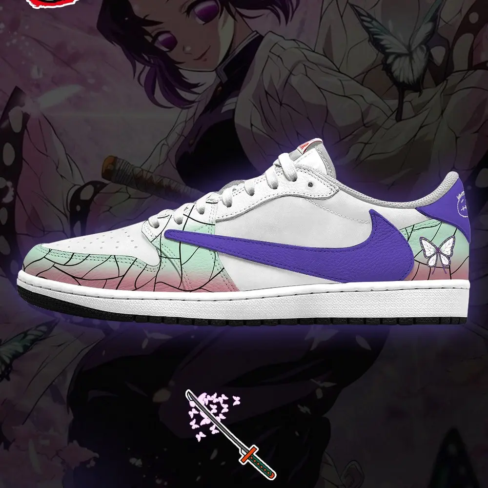 Shinobu Kocho V.6 Demon Slayer Special Design Low Top Shoes - Sneakatelier