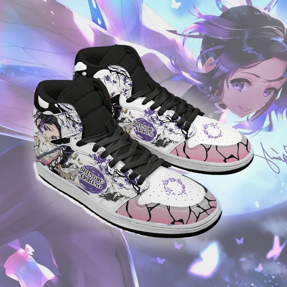 Shinobu Oshino Demon Slayer J1 High Top Shoes - Sneakatelier