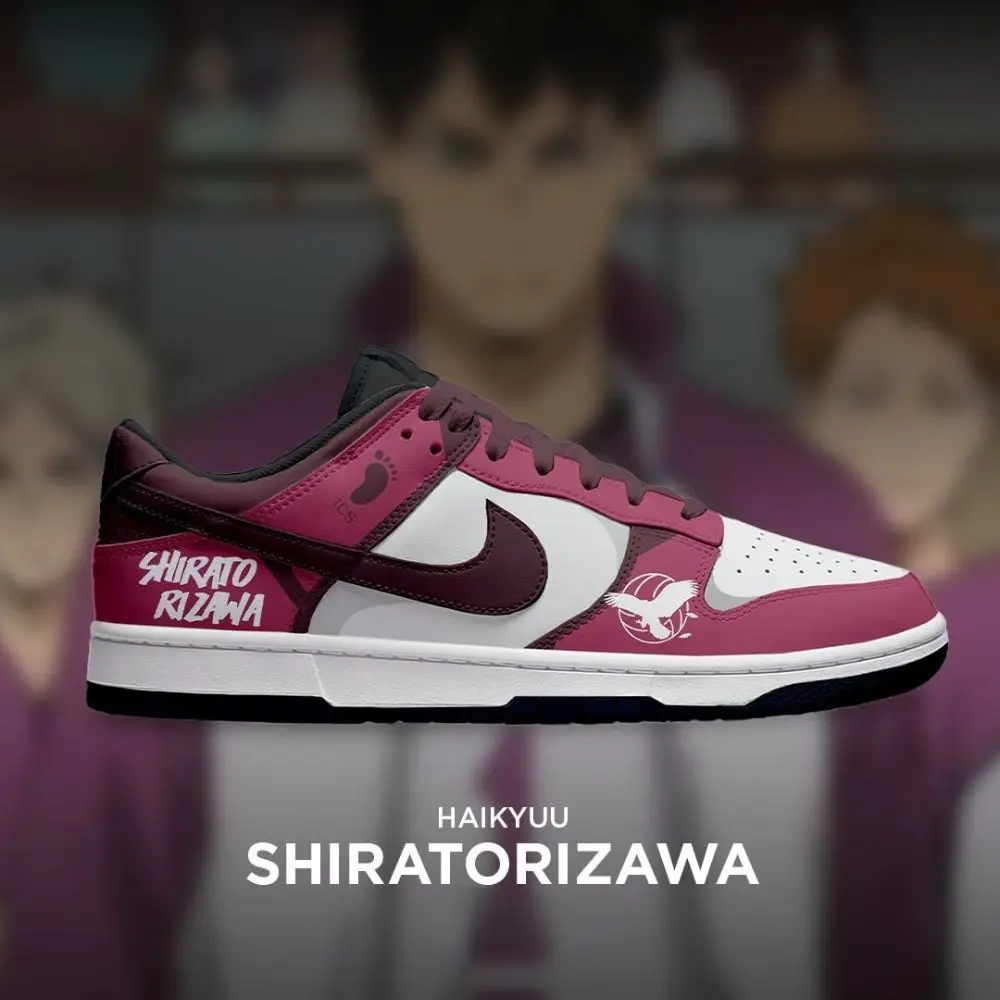 Shiratorizawa V.2 Haikyuu Custom Low Top Shoes - Sneakatelier