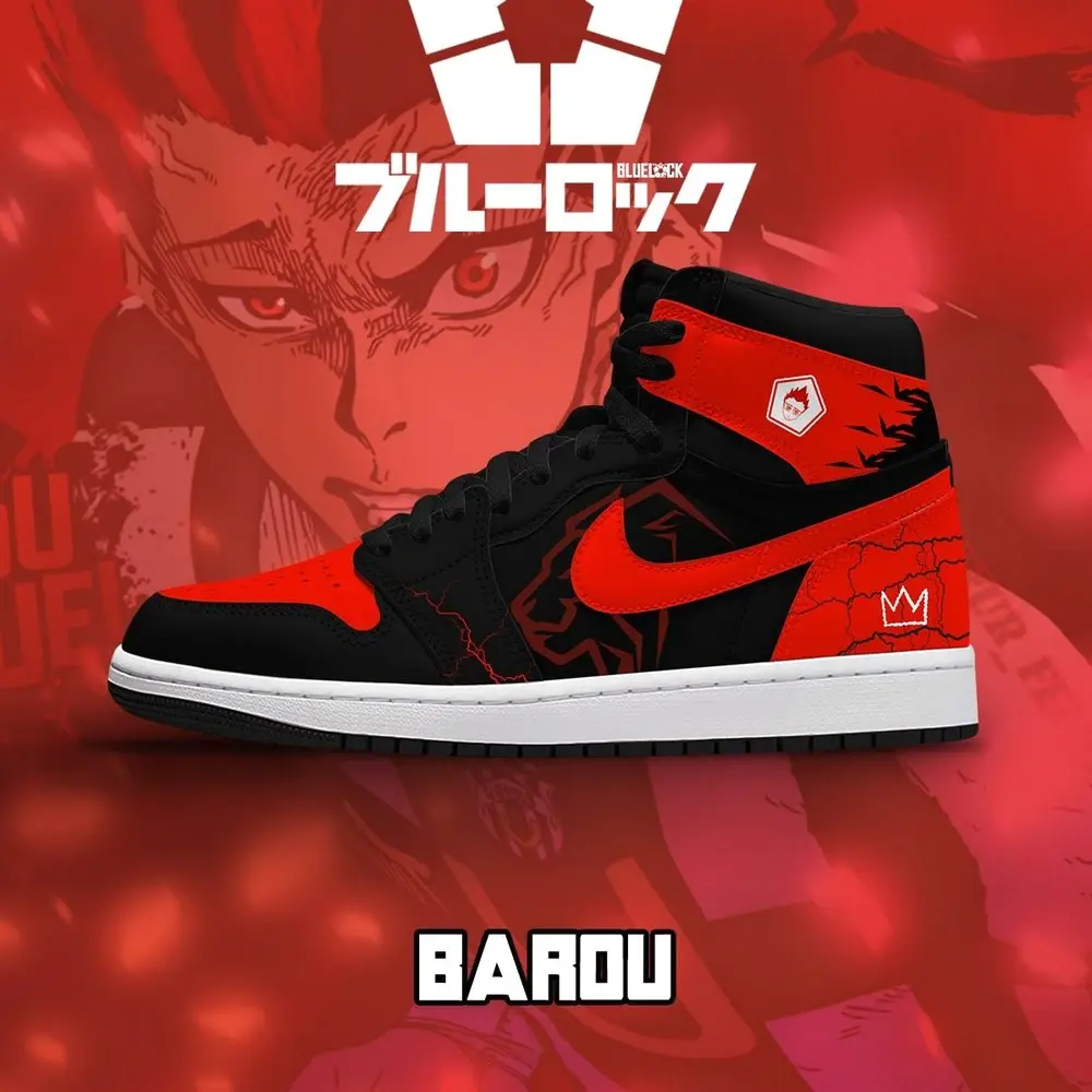 Shoei Baro V.2 Blue Lock High Top Shoes - Sneakatelier