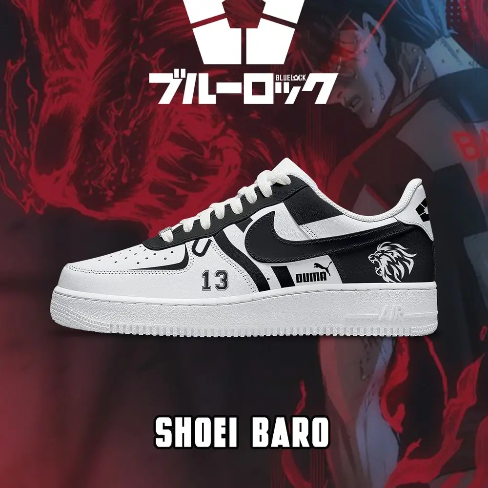 Shoei Baro V.2 Blue Lock Low Top Shoes - Sneakatelier