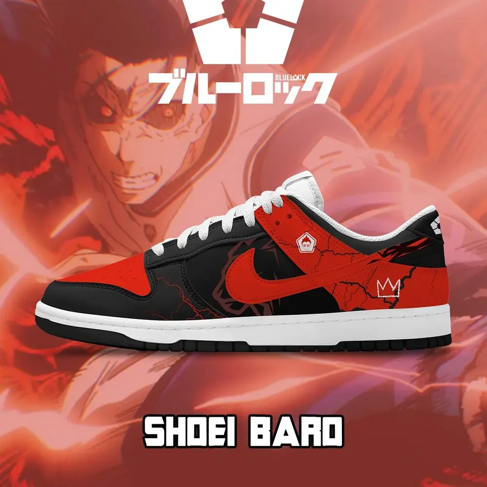 Shoei Baro V.5 Blue Lock Low Top Shoes - Sneakatelier