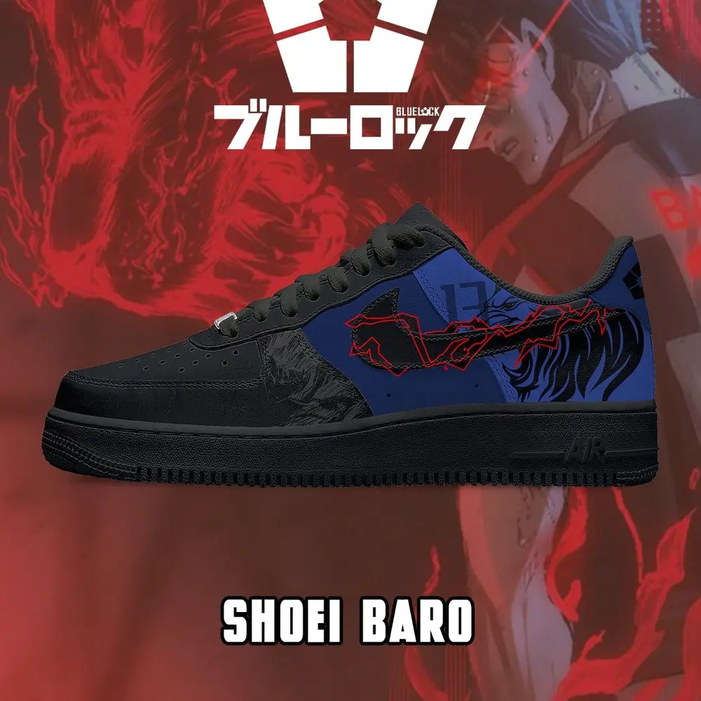 Shoei Baro V.6 Blue Lock Low Top Shoes - Sneakatelier