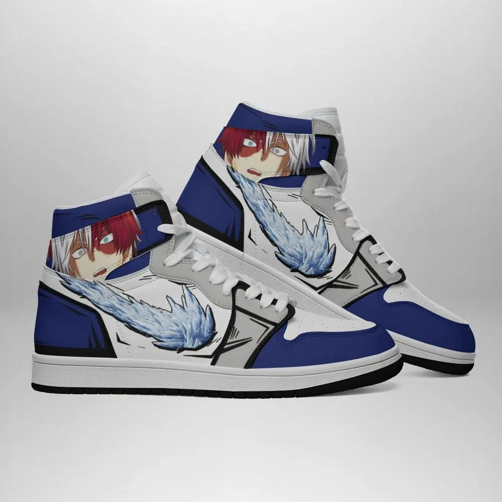 Shoto Todoroki My Hero Academia Special High Top Shoes - Shoesmates Shoto Todoroki My Hero Academia Special High Top Shoes - Sneakatelier Sneakatelier