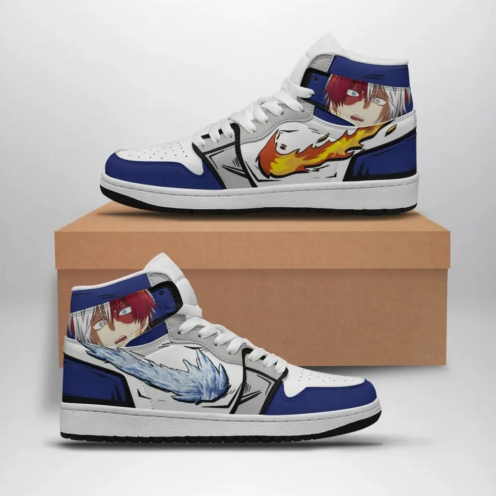Shoto Todoroki My Hero Academia Special High Top Shoes - Sneakatelier