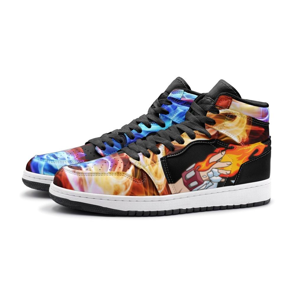 Shoto Todoroki My Hero J1 High Top Shoes - Shoesmates Shoto Todoroki My Hero J1 High Top Shoes - Sneakatelier Sneakatelier