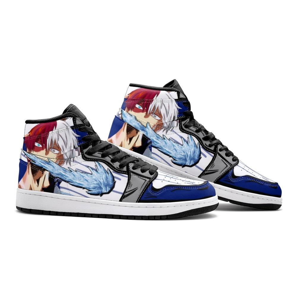 Shoto Todoroki My Hero J1 High Top Shoes Ver 2 - Sneakatelier