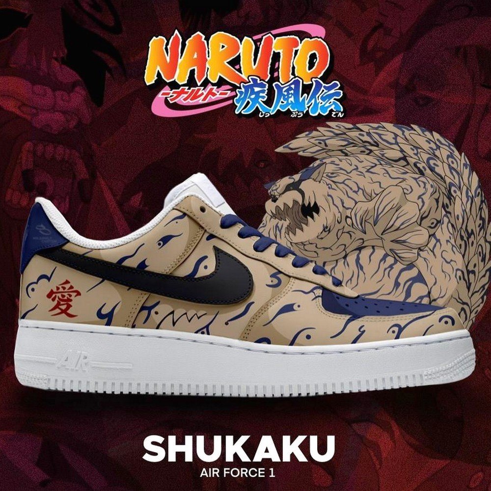 Shukaku Naruto AF1 Shoes - Sneakatelier