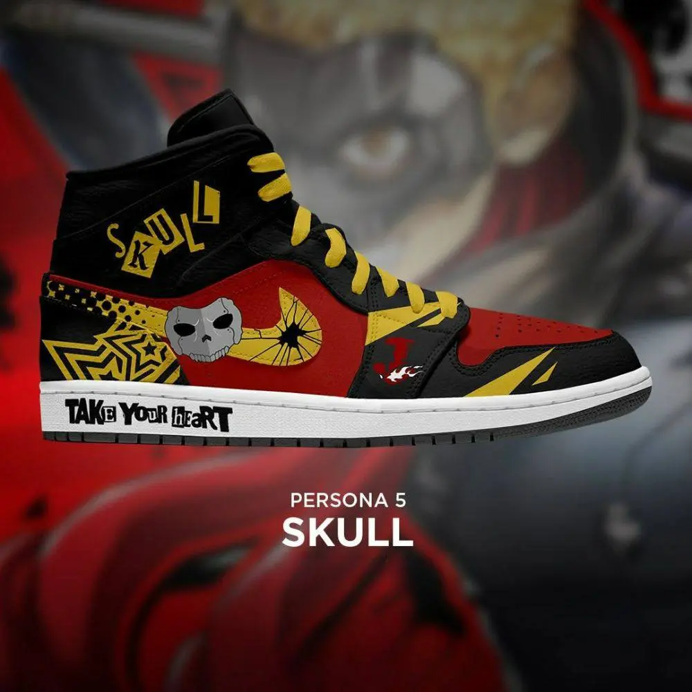 Skull Persona 5 Special High Top Shoes - Sneakatelier