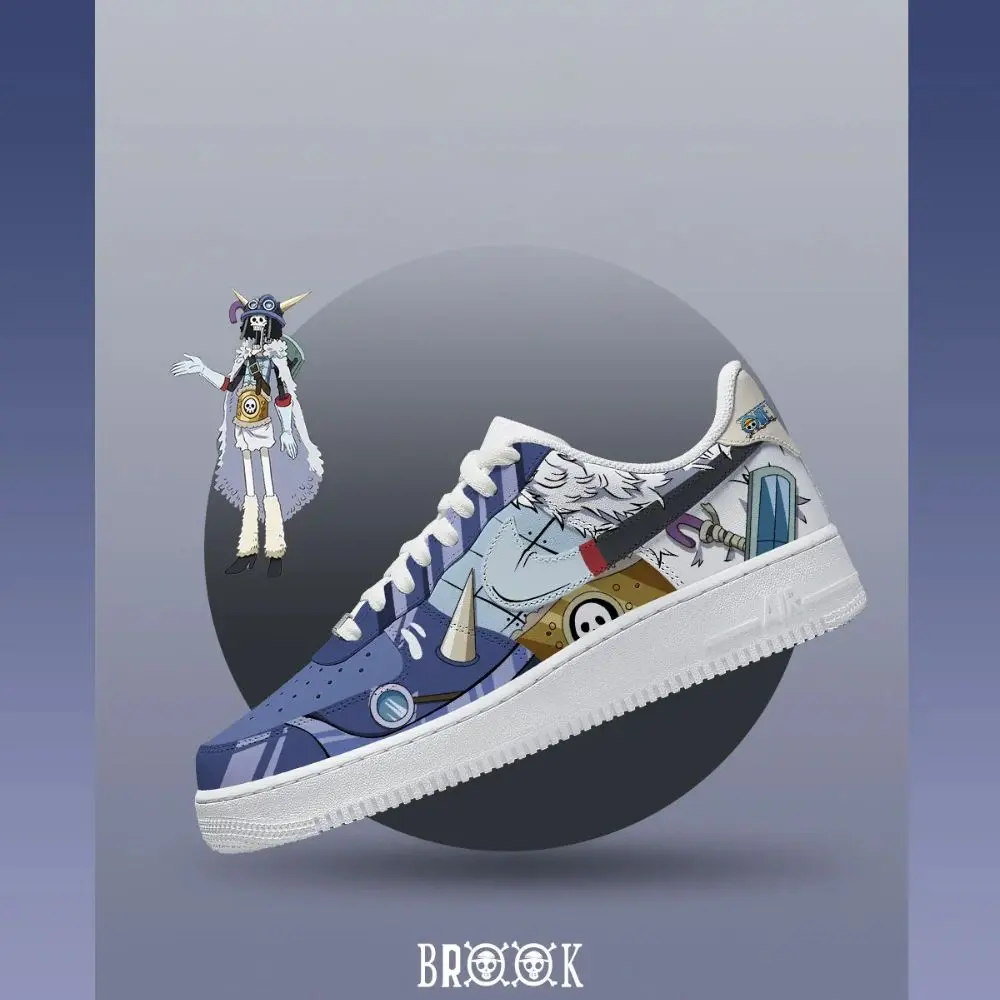 Soul King Brook V.2 One Piece Limited Custom Low Top Shoes - Sneakatelier