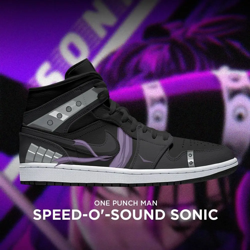 Speed O' Sound Sonic One Punch Man High Top Shoes - Sneakatelier