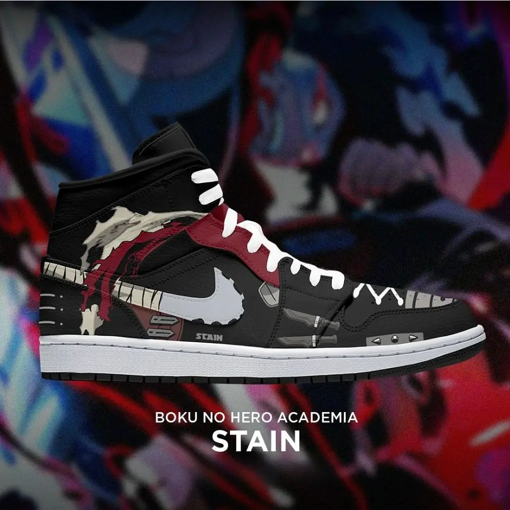 Stain Boku No Hero Academia High Top Shoes - Sneakatelier