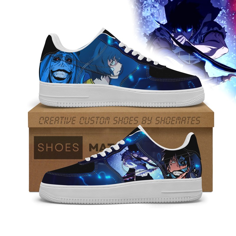 Statue Of God And Jin Woo Solo Leveling Low Top Shoes - Sneakatelier