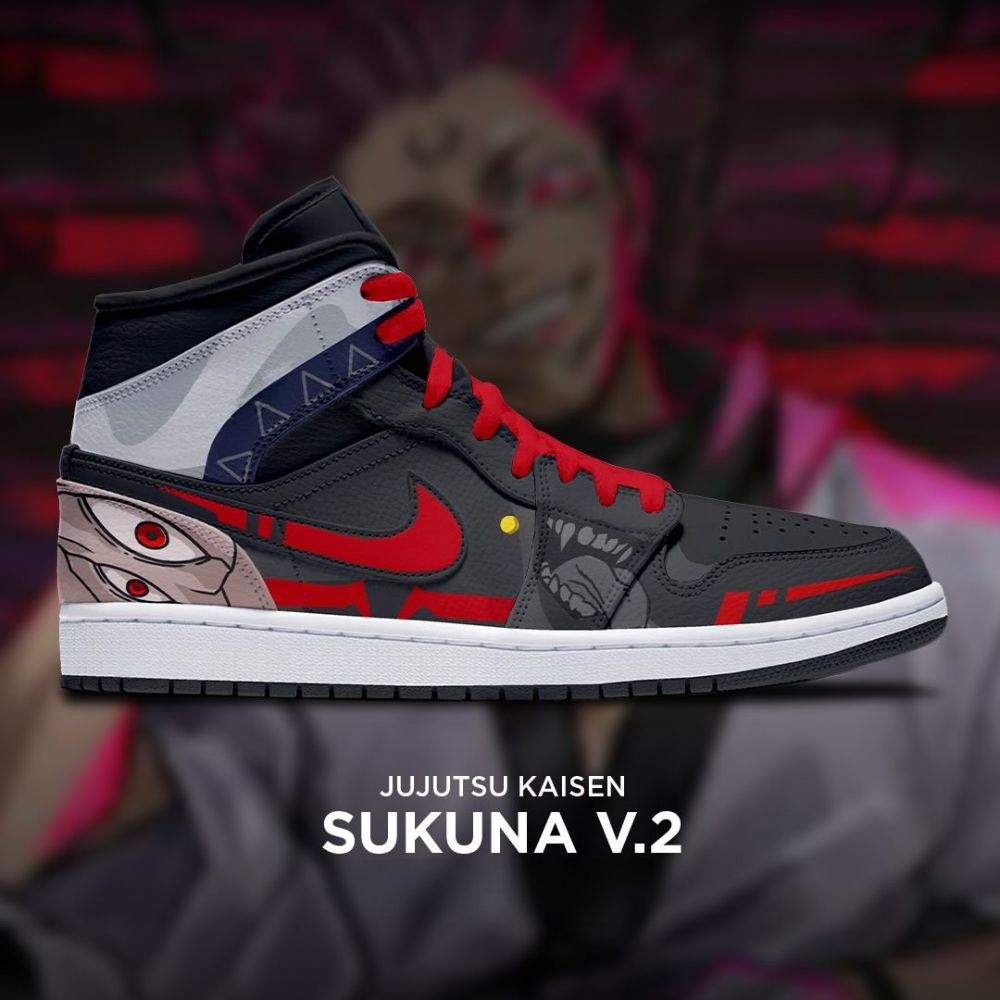 Sukuna Jujutsu Kaisen Special High Top Shoes - Sneakatelier