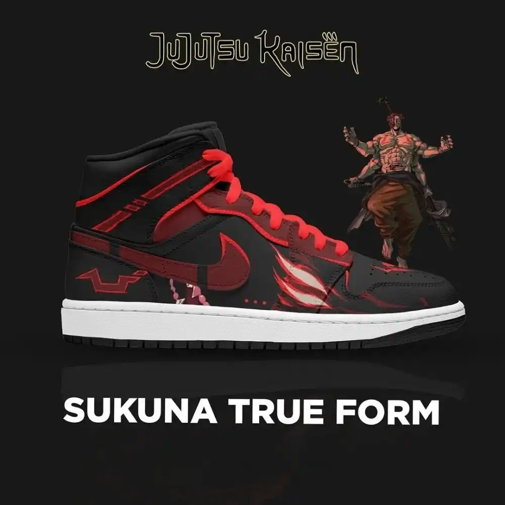 Sukuna True Form Jujutsu Kaisen Edition High Top Shoes - Shoesmates Sukuna True Form Jujutsu Kaisen Edition High Top Shoes - Sneakatelier Sneakatelier