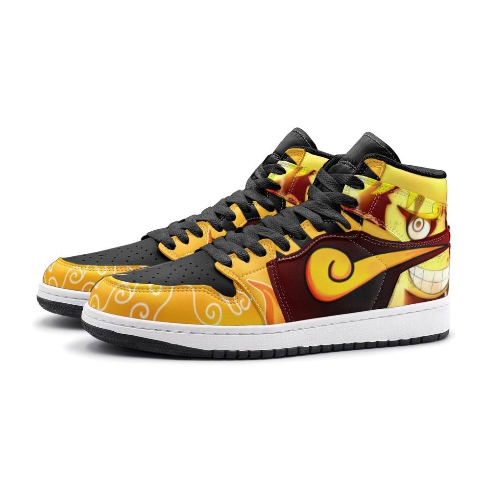 Sun God Luffy One Piece Air Jordan 1 High Top Shoes - Shoesmates Sun God Luffy One Piece Air Jordan 1 High Top Shoes - Sneakatelier Sneakatelier