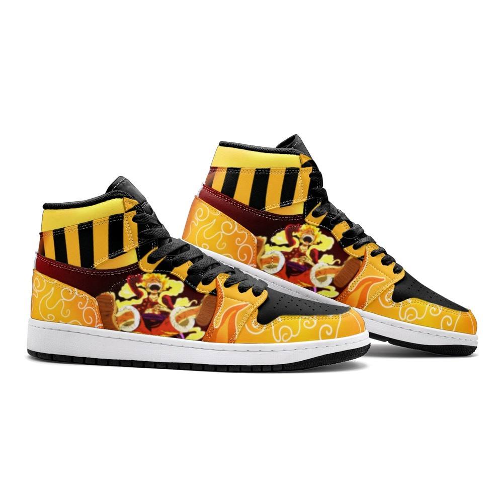 Sun God Luffy One Piece Air Jordan 1 High Top Shoes - Shoesmates Sun God Luffy One Piece Air Jordan 1 High Top Shoes - Sneakatelier Sneakatelier