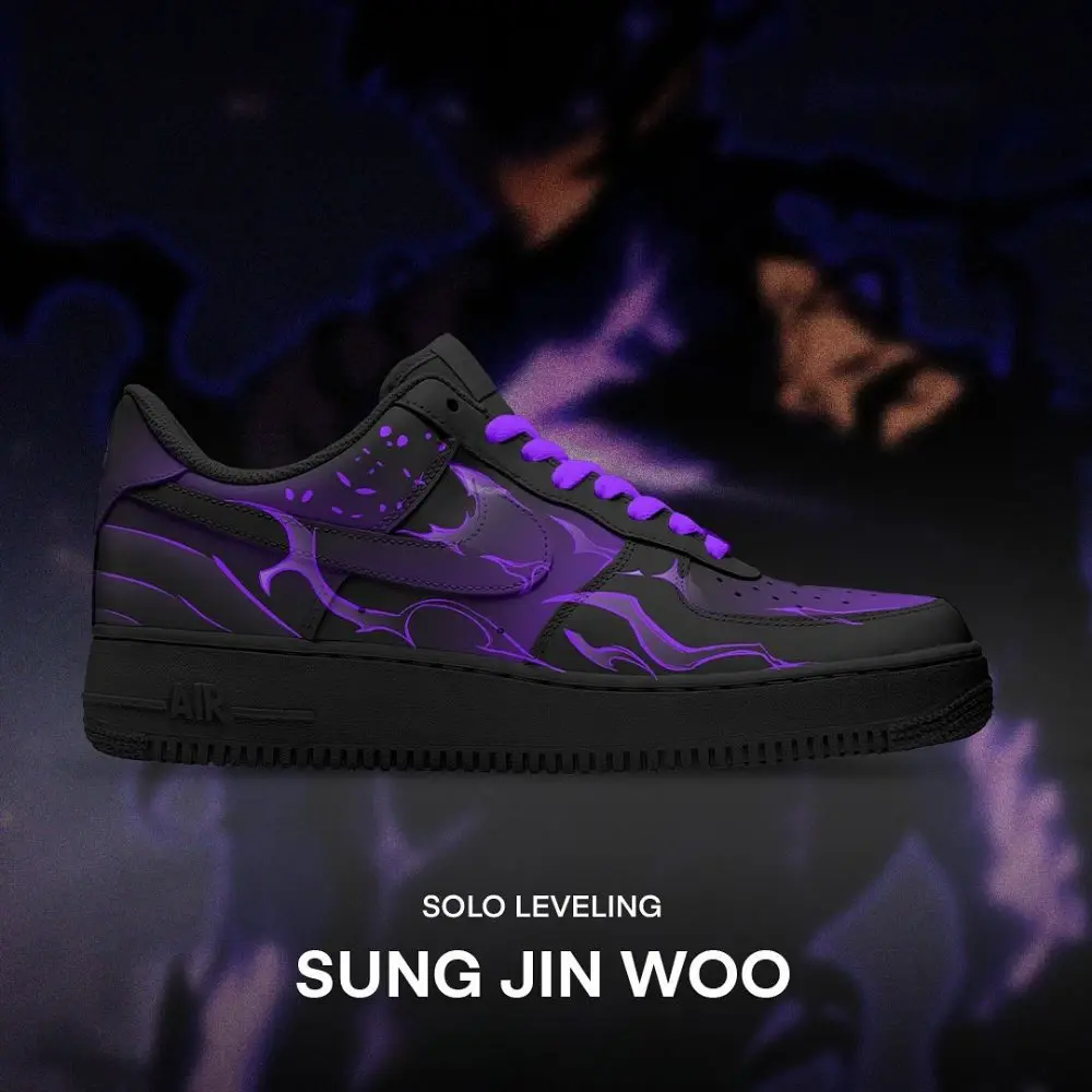 Sung Jin Woo Solo Leveling Limited Low Top Shoes - Sneakatelier