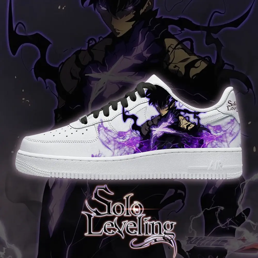 Sung Jinwoo LVL Max V.4 Shadow Legacy Solo Leveling Low Top Shoes - Sneakatelier
