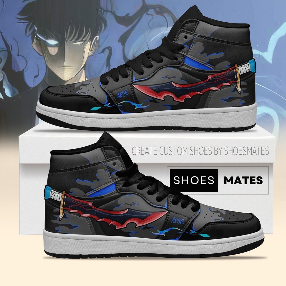 Sung Jinwoo Solo Leveling AJ1 High Top Shoes - Sneakatelier