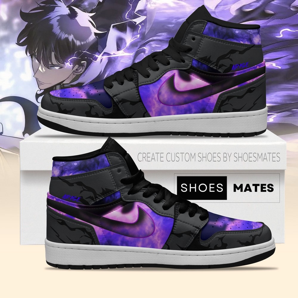 Sung Jinwoo Solo Leveling Version 2 AJ1 High Top Shoes - Sneakatelier