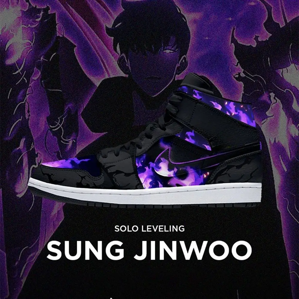 Sung Jinwoo V2 Solo Leveling Special High Top Shoes - Sneakatelier