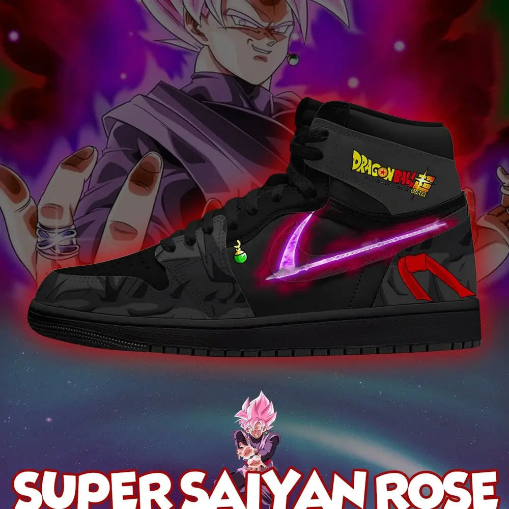 Super Saiyan Rose V.2 Dragon Ball Edition High Top Shoes - Shoesmates Super Saiyan Rose V.2 Dragon Ball Edition High Top Shoes - Sneakatelier Sneakatelier