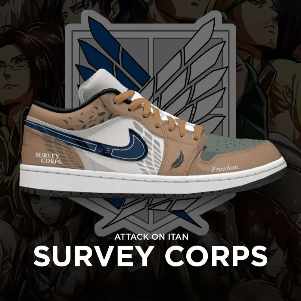 Survey Corps Attack on Titan Edition Low Top Shoes - Sneakatelier