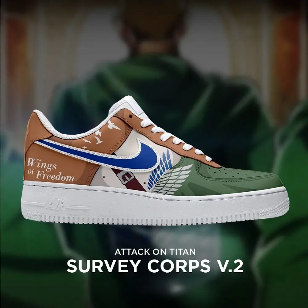 Survey Corps V.2 Attack on Titan Special Low Top Shoes - Sneakatelier
