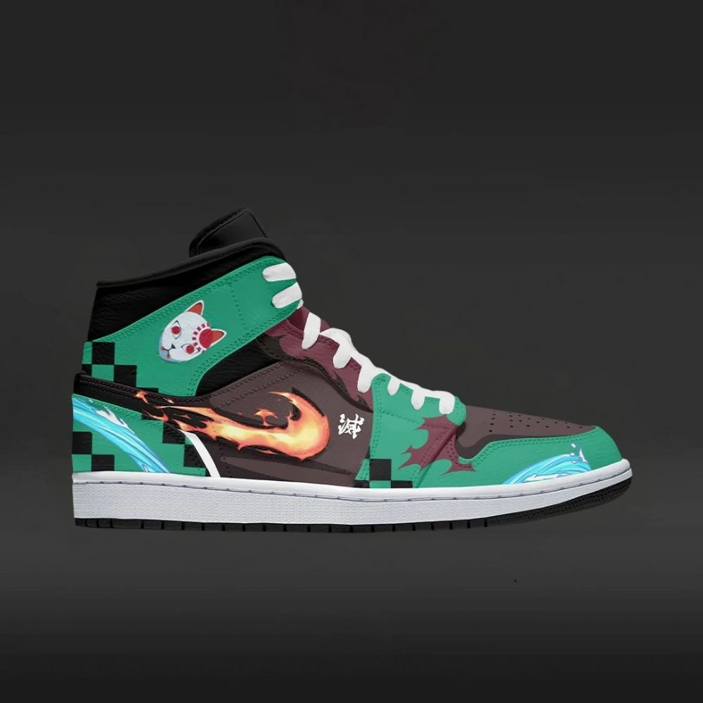 Tanjirou Ver.1 Demon Slayer Custom High Top Shoes - Sneakatelier