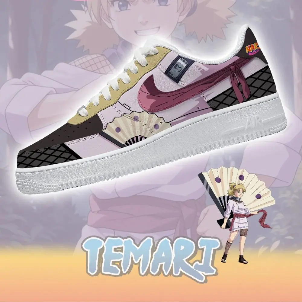 Temari V.1 Naruto Limited Custom Low Top Shoes - Sneakatelier