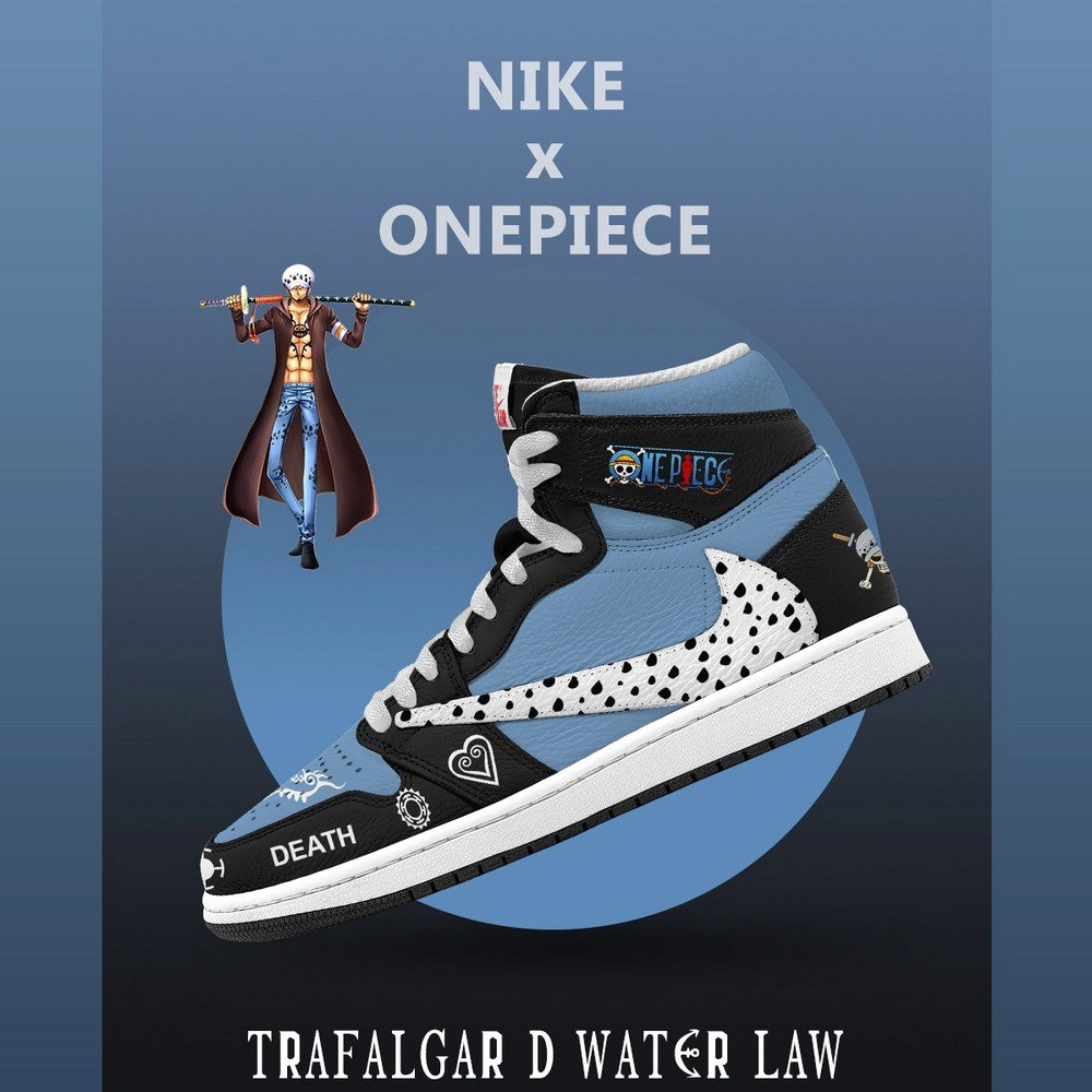 Trafalgar D. Water Law V.1 One Piece Limited High Top Shoes - Sneakatelier