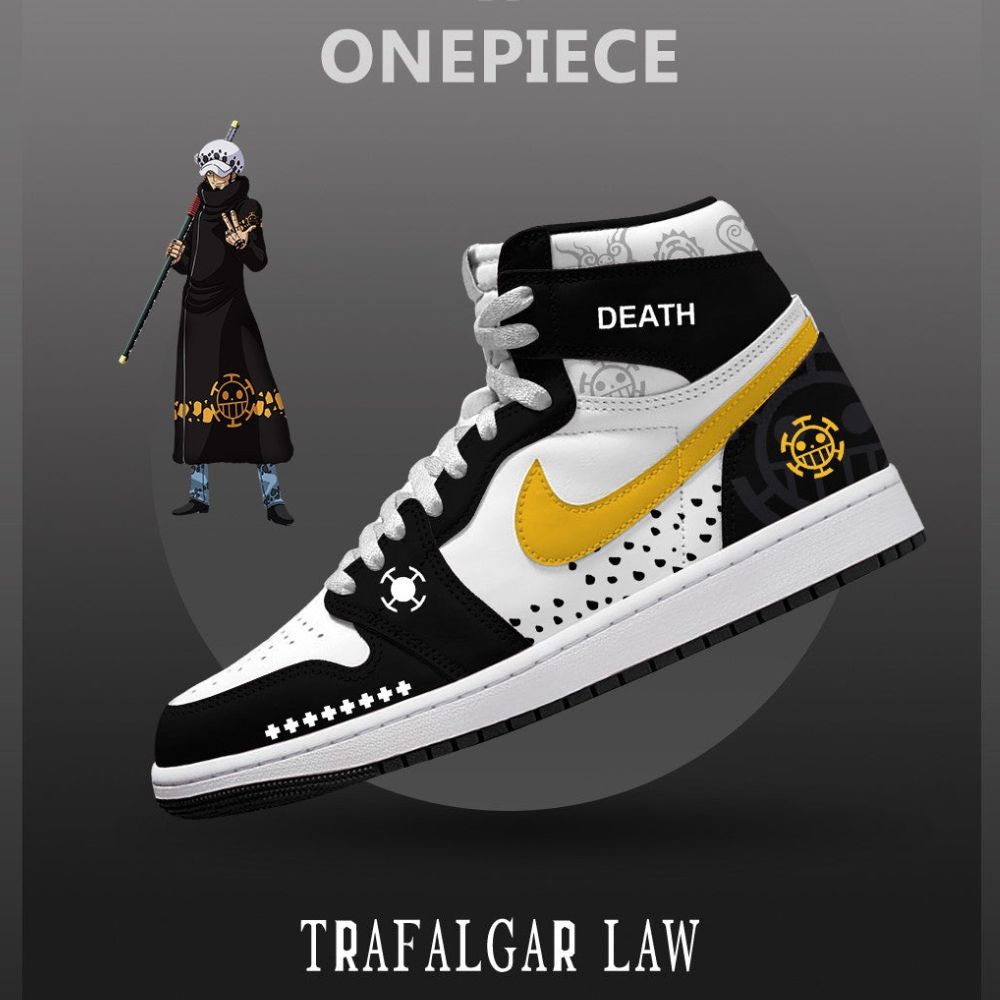 Trafalgar D. Water Law V.3 One Piece J1 High Top Shoes - Sneakatelier